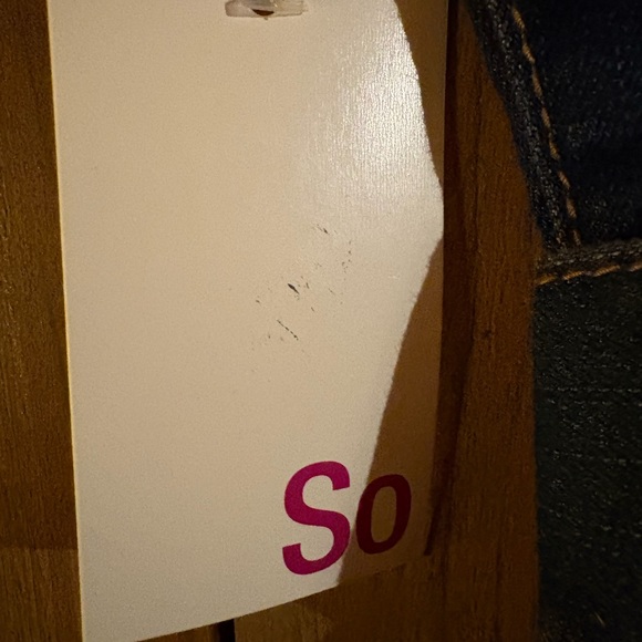 NWT SO Blue Denim Dress with Belt - Picture 6 of 6